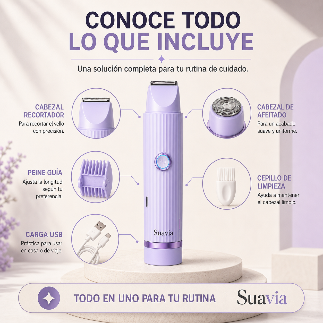 Suavia® La solución definitiva contra el dolor y las cortadas — piel lisa en 5 minutos, garantizado.