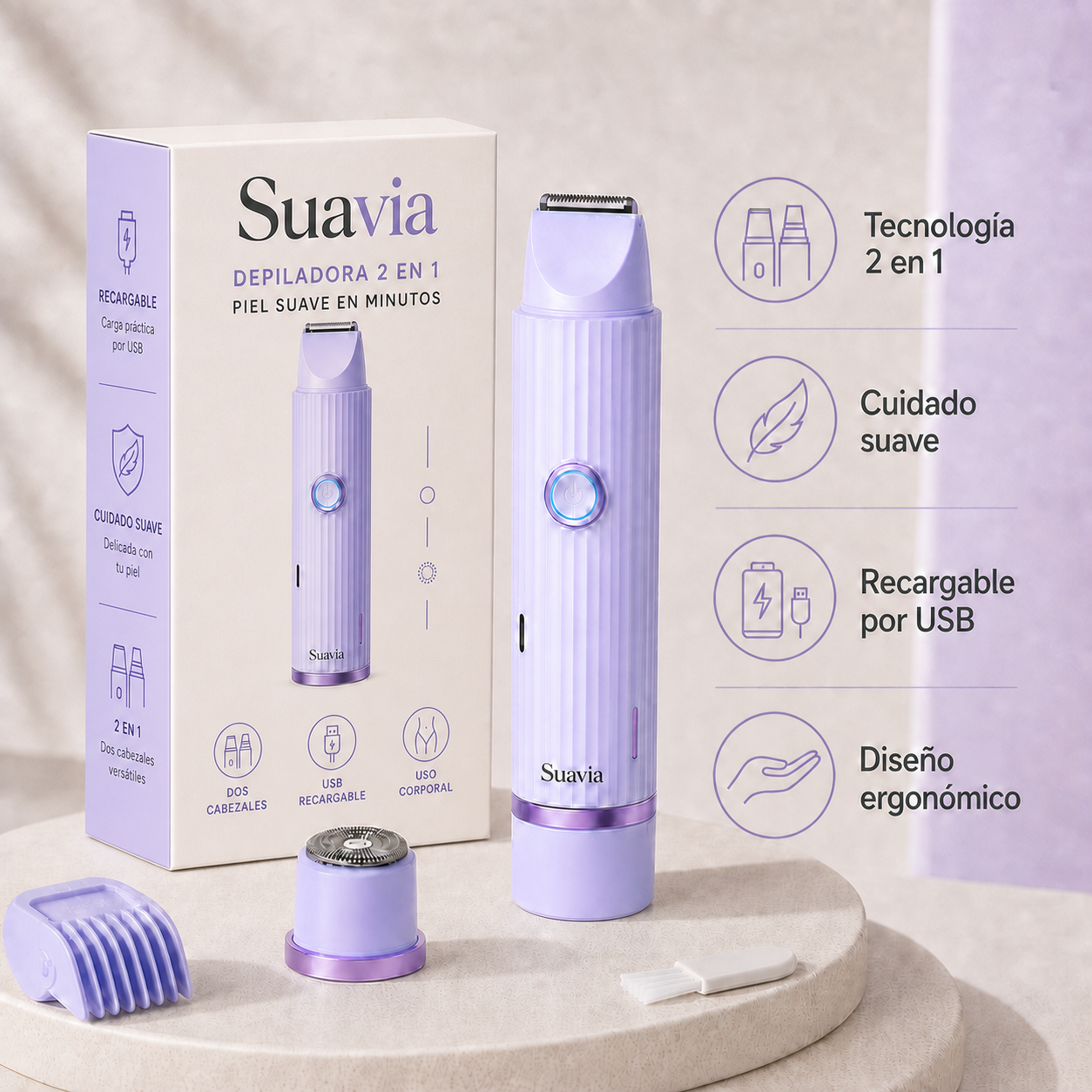 Suavia® La solución definitiva contra el dolor y las cortadas — piel lisa en 5 minutos, garantizado.